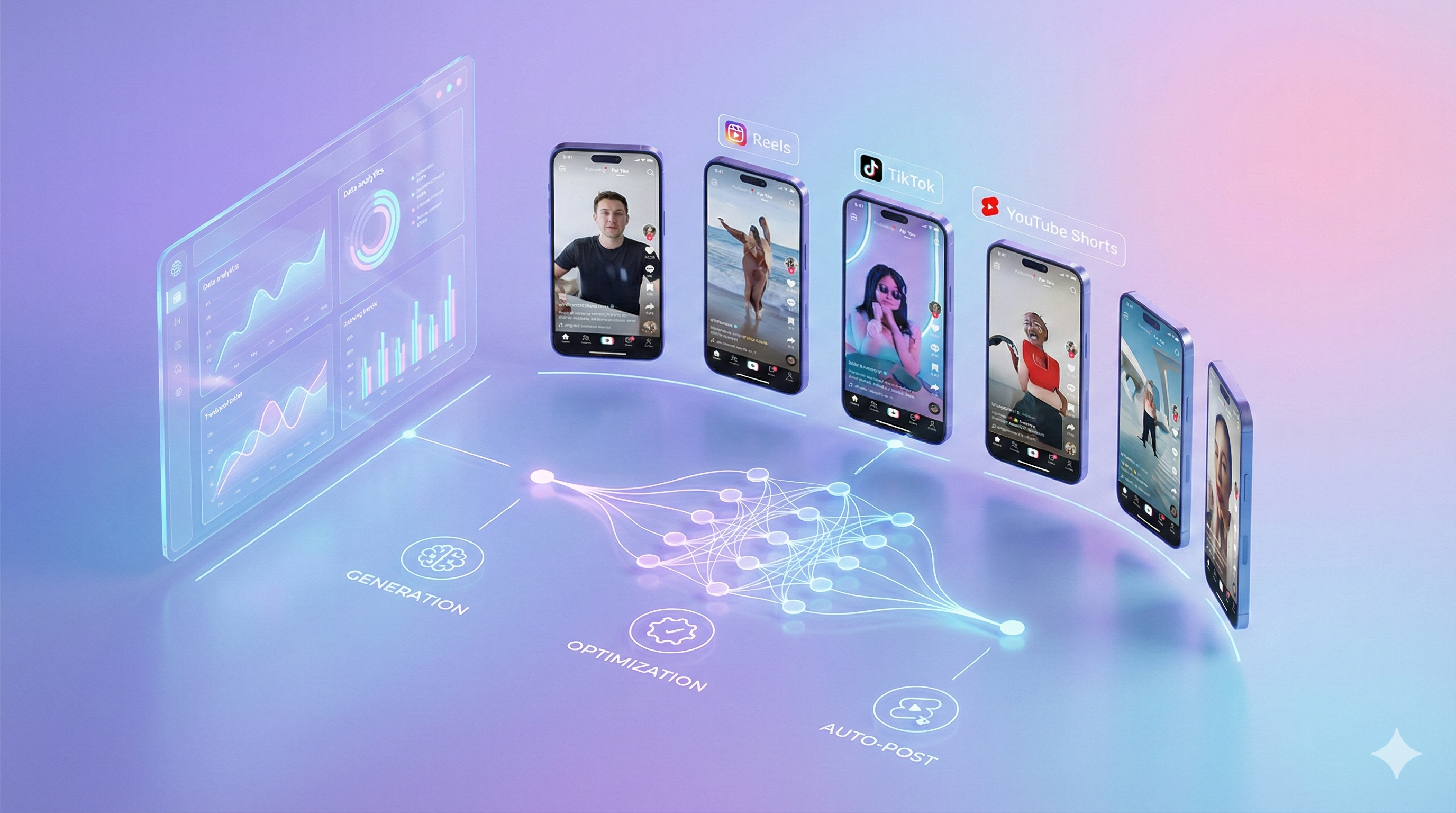 ショート動画自動生成のイメージ